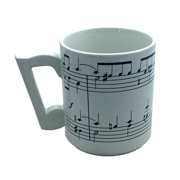 Vtg 1984 Chadwick Miller Musical Sheet Music Notes Cup Mug Note Handle Composer - Picture 3 of 6